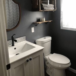 Bathroom in Guest House at Graceful Gatherings WNY Wedding Venue