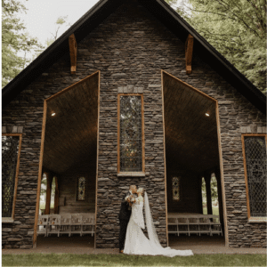 Chapel in the Woods Exterior Back - Open Air Wedding Venue