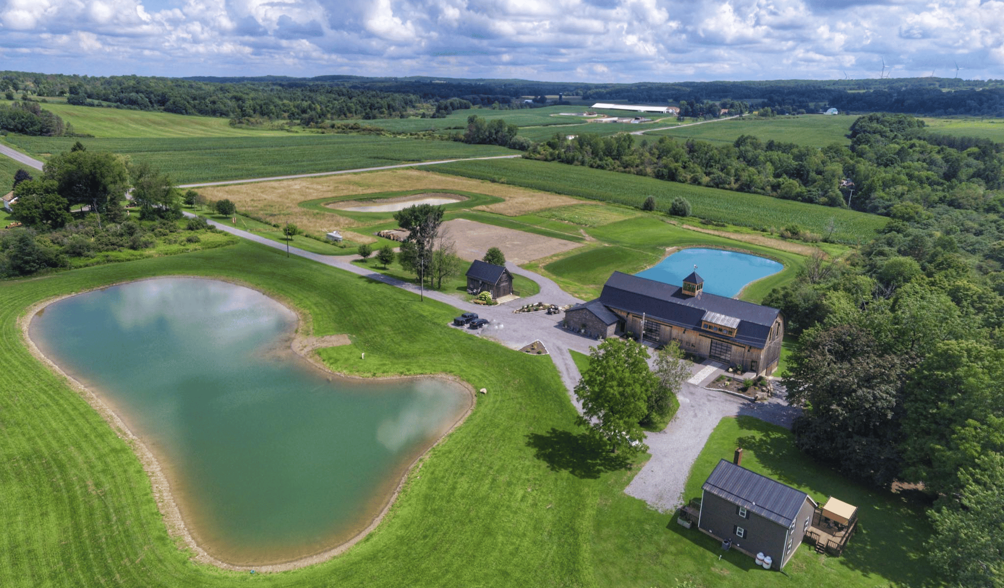 Graceful Gatherings at The LedgeRock Drone of Wedding Venue