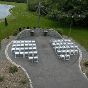 Patio Ceremony Space at Graceful Gatherings at LedgeRock