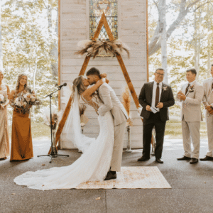 Wedding Ceremony in the Chapel in the Woods