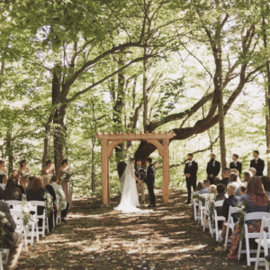 Wedding Ceremony in the Woods - Graceful Gatherings