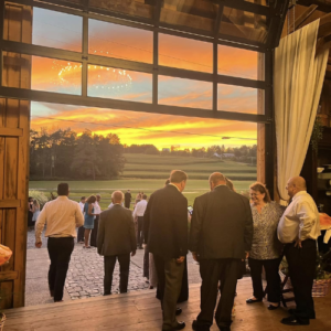 Sunset During Reception Cocktail Hour