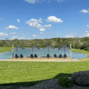 Deck by the Pond at WNY Wedding Venue