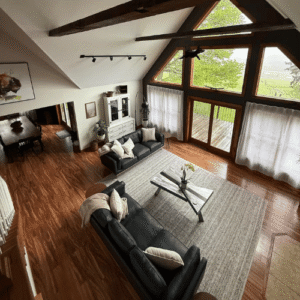 Living Room Top View 2 at The Hill Exterior