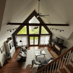 Living Room Top View at The Hill Exterior