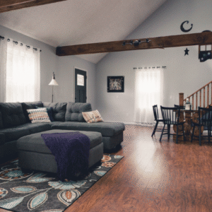 Living room at The Little House at Dutch Flats 2026