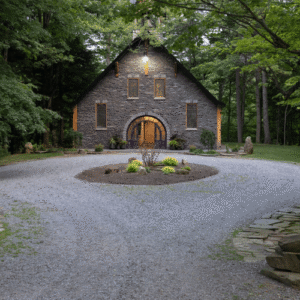 The Chapel in the Woods and Driveway