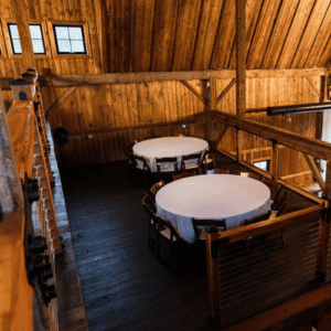 Guest Tables in Lower Loft Area