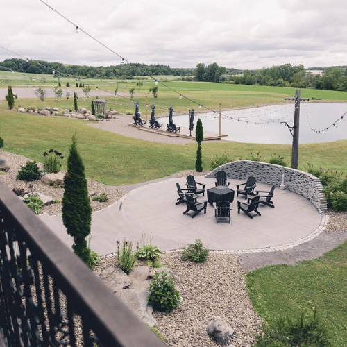 Patio View From Balcony