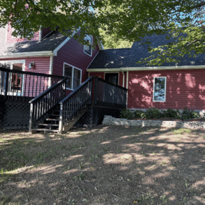 The House on the Hill Side Entrance and Deck